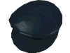 Деталь LEGO Minifig Police Style Cap, Черный