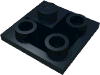 Набор LEGO Slope Inverted 45В° 2 x 2 Double Convex, Черный