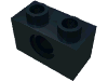 Деталь LEGO Кирпичик Technic 1 x 2, Черный