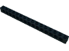 Деталь LEGO Кирпичик Technic 1 x 16, с отверстиями, Черный