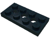 Деталь LEGO Пластина Technic 2 x 4, Черный