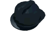 Деталь LEGO Minifig Fire Helmet, Черный
