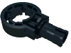 Деталь LEGO Technic Pin with Friction with Click Rotation Ring, Черный