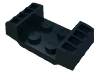 Деталь LEGO Plate Special 2 x 2 with Grills, Черный