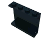 Набор LEGO Panel 1 x 4 x 3 [Solid Studs], Черный