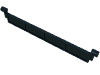 Деталь LEGO Garage Roller Door Section with Handle, Черный