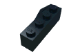Деталь LEGO Wedge 4 x 2 Sloped Right, Черный