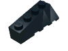 Деталь LEGO Wedge 4 x 2 Sloped Left, Черный