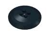 Деталь LEGO Dish 6 x 6 Inverted (Radar) [Solid Studs], Черный