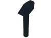 Деталь LEGO Minifig Mallet / Large Hammer, Черный