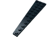 Деталь LEGO Пластина-клин правая 12 x 3, Черный