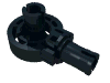 Деталь LEGO Technic Rotation Joint Ball Loop with Two Perpendicular Pins with Friction, Черный