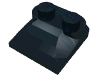 Деталь LEGO Brick Curved 2 x 2 x 2/3 Two Studs, Curved Slope End, Черный