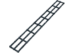 Деталь LEGO Boat Mast Rigging Long 28 x 4, Черный