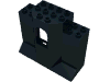 Деталь LEGO Panel 3 x 8 x 6 with Arched Window, Черный
