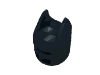 Деталь LEGO Minifig Batman Mask, Черный