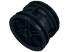 Деталь LEGO Wheel 30.4 x 20 without Pinholes, with Reinforced Rim, Черный