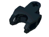Деталь LEGO Technic, Axle Connector 2 x 3 with Ball Socket, Closed Sides, Squared Ends, Черный