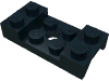 Деталь LEGO Vehicle, Mudguard 2 x 4 with Arch Studded with Hole, Черный