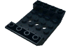 Деталь LEGO Slope Inverted 45° 6 x 4 Double with 4 x 4 Cutout and 3 Holes, Черный