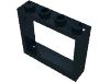 Деталь LEGO Window 1 x 4 x 3 without Shutter Tabs, Черный