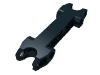 Деталь LEGO Technic, Axle and Pin Connector 2 x 7 with Two Ball Joint Sockets, Squared Ends, Черный