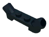 Деталь LEGO Plate Special 1 x 4 with Angled Tubes, Черный