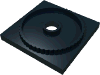 Деталь LEGO Turntable 4 x 4 Square Base, Locking, Черный