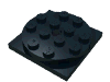 Набор LEGO Turntable 4 x 4 x 2/3 Top with Black Square Base, Locking, Complete Assembly, Черный