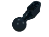 Деталь LEGO Beam 1 x 2 with Ball Joint Straight, Черный