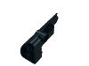 Деталь LEGO Technic, Panel Fairing # 4 Small Smooth Long, Side B, Черный