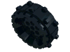 Деталь LEGO Wheel Hard Plastic with Small Cleats, Черный