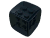 Набор LEGO Die - 6 Sided Rubber Frame with Red Centre Studs [Board Games], Черный
