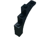 Деталь LEGO Brick Arch 1 x 5 x 4 - Irregular Bow, Reinforced Underside, Черный