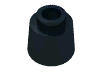 Деталь LEGO Cone 1.17 x 1.17 x 2/3 (Fez), Черный