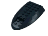 Деталь LEGO Aircraft Fuselage Curved Aft Section 6 x 10 Top, Черный
