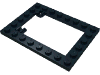 Набор LEGO Plate Special 6 x 8 Trap Door Frame Horizontal [Long Pin Holders], Черный