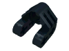 Деталь LEGO Technic Axle and Pin Connector Perpendicular Split, Черный