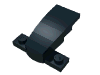 Деталь LEGO Wedge 4 x 2 x 1 1/3 with 1 x 4 Base, Черный