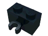 Набор LEGO Brick Special 1 x 2 with Vertical Clip [Open O Clip], Черный