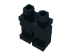 Деталь LEGO Бёдра с ногами, Черный