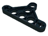Деталь LEGO Technic Beam Triangle Thin [Type II], Черный