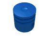 Деталь LEGO Technic Engine Piston Round, Голубой