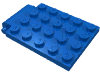 Набор LEGO Plate Special 4 x 5 with Trap Door Hinge, Голубой
