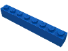 Деталь LEGO Кирпичик 1 x 8, Голубой