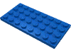 Деталь LEGO Пластина 4 x 8, Голубой
