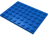 Деталь LEGO Пластина 6 x 8, Голубой