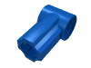 Деталь LEGO Technic Axle and Pin Connector Angled #1, Голубой