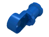 Деталь LEGO Technic Axle and Pin Connector Toggle Joint Smooth, Голубой
