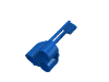 Деталь LEGO Technic Fairing # 5 Small Short, Large Hole, Side A, Голубой